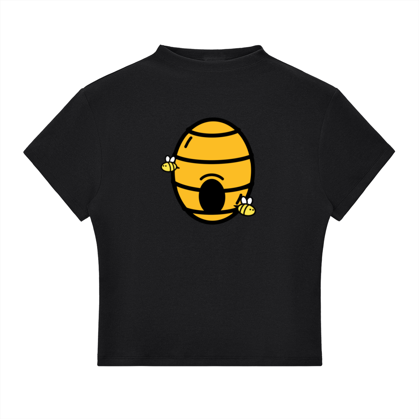 BEEHIVE - WOMAN’S BLACK SLIM FIT TEE