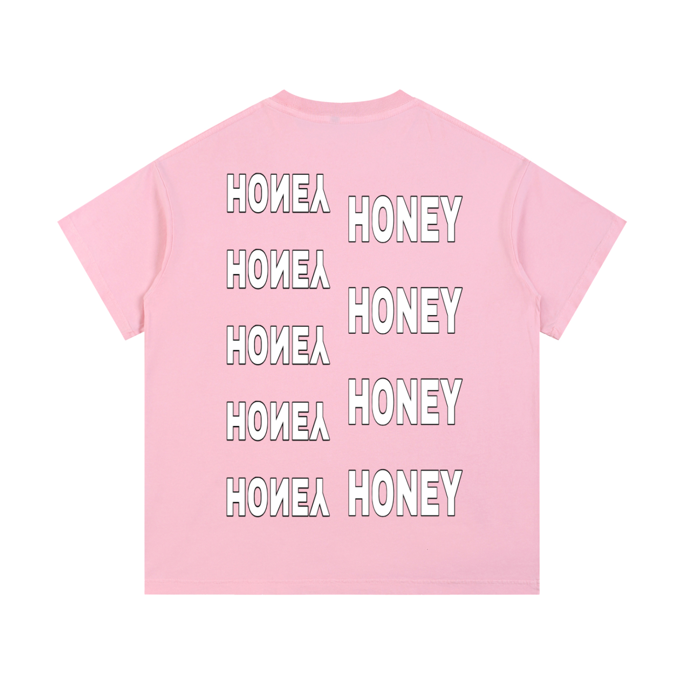 VINTAGE WASH MANIIC HONEY T - SHIRT BLACK, PINK, & BLUE